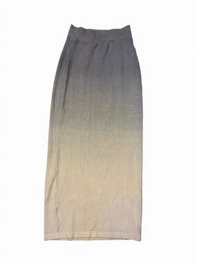 Women’s Ombre Maxi Skirt - Blue to Beige